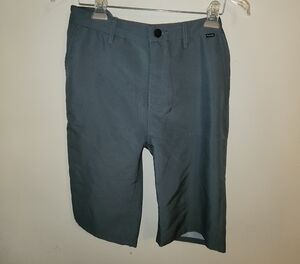Hurley Boys Dark Gray Flat Front Shorts